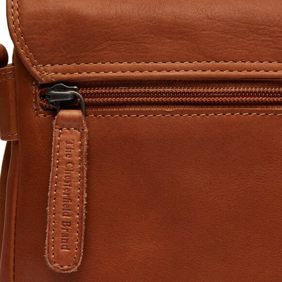 The Chesterfield Brand: Leather Shoulder Bag Cognac Reston - Picture 3 of 14